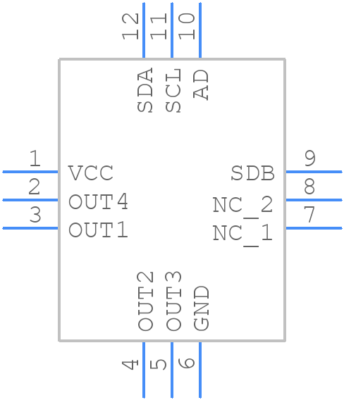 IS31FL3294 - Lumissil Microsystems - PCB symbol