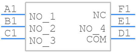 MU-AS70R - Apem - PCB symbol