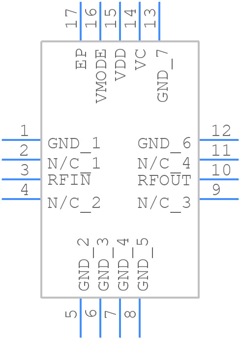 MAAV-011017-TR0500 - MACOM - PCB symbol