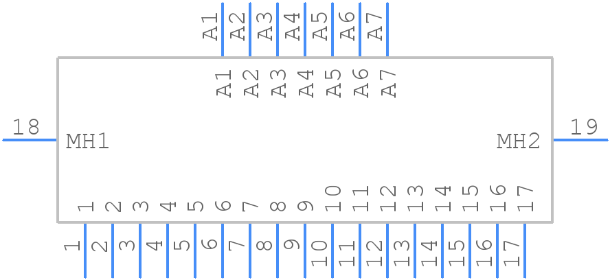 CBD24W7M57R6000 - Positronic - PCB symbol