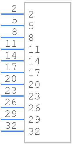 121E10949X - Amphenol CONEC - PCB symbol
