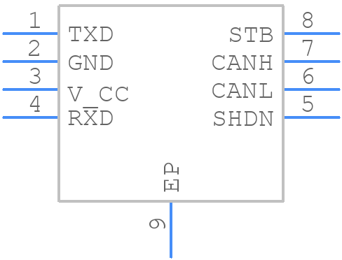 TCAN3414DRBR - Texas Instruments - PCB symbol