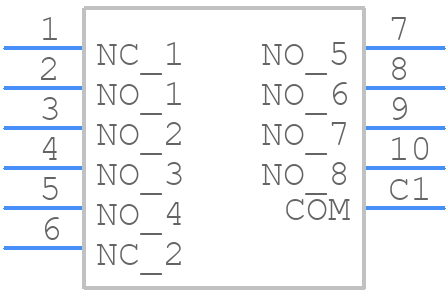 50CP36-01-1-07N - Grayhill - PCB symbol