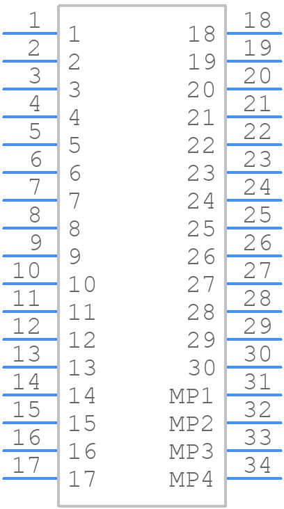 F10-20003045R - Harwin - PCB symbol