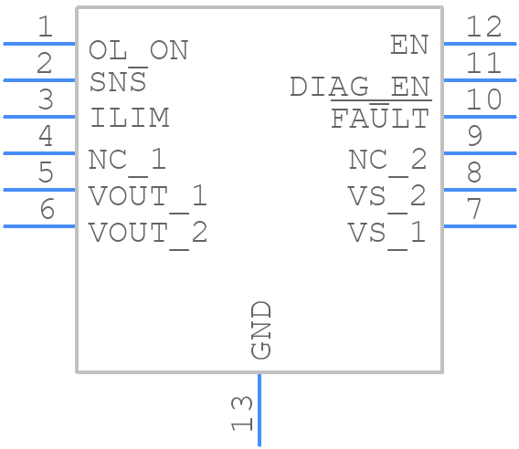 TPS281C100ADNTR - Texas Instruments - PCB symbol