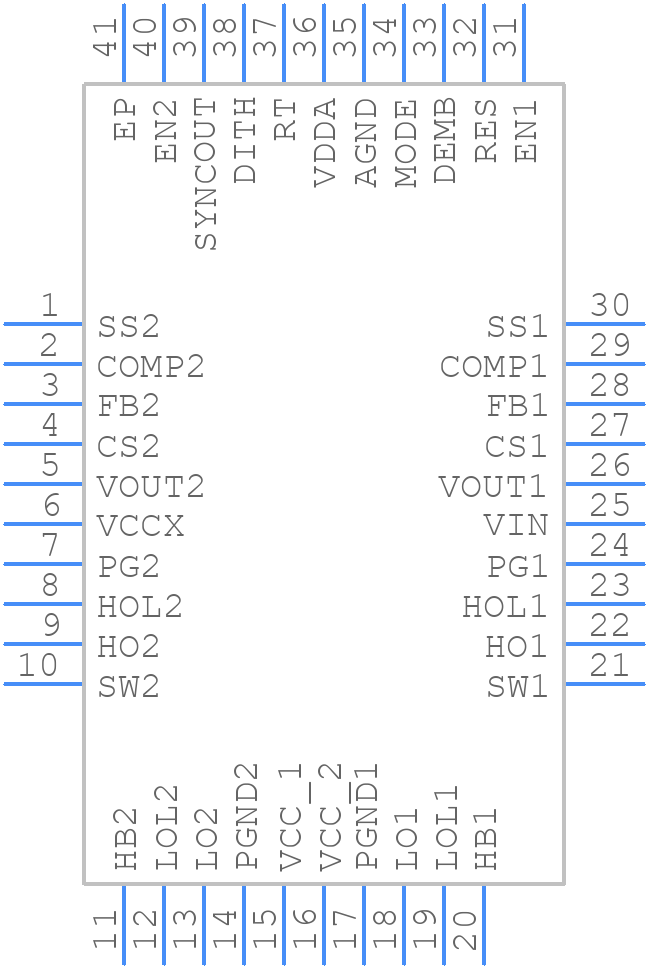 LM25143QRHARQ1 - Texas Instruments - PCB symbol