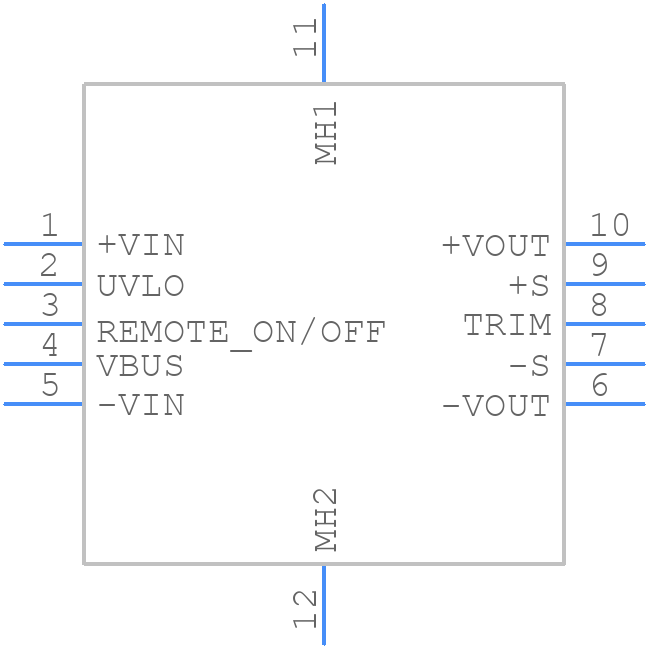RQB150W12 - Mean Well - PCB symbol