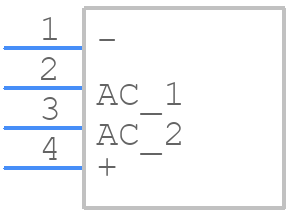 KBU10M - DC COMPONENTS CO., LTD - PCB symbol