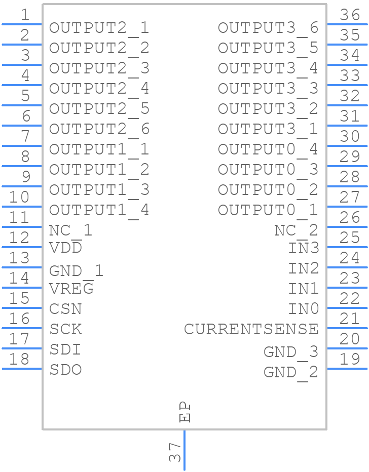 VNQ7004SYTR - STMicroelectronics - PCB symbol