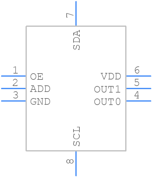 LMK61E0M-SIAT - Texas Instruments - PCB symbol