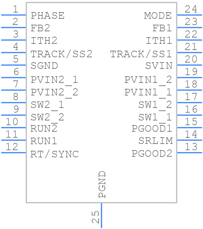 LTC3615EFE#PBF - Analog Devices - PCB symbol