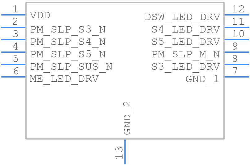 SLG7NT4082VTR - Renesas Electronics - PCB symbol