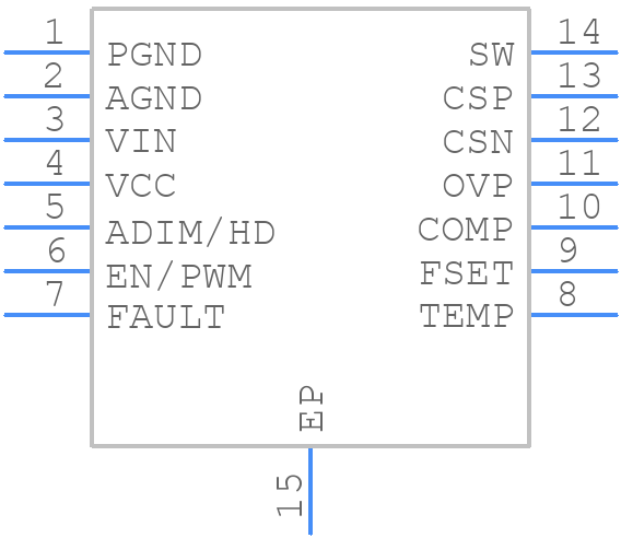 TPS923654MDMTR - Texas Instruments - PCB symbol