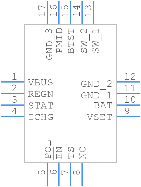BQ25308RTER - Texas Instruments - PCB symbol
