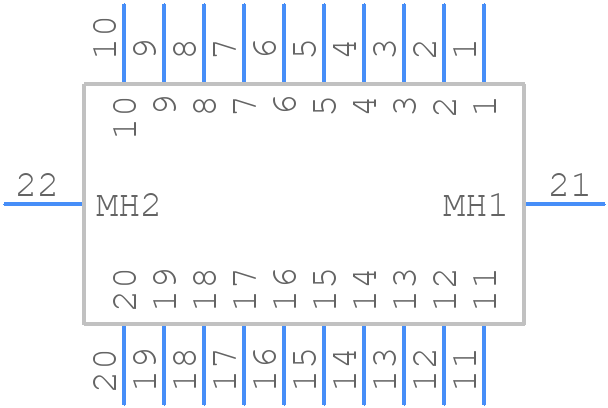 221Y20F22H - Nicomatic - PCB symbol