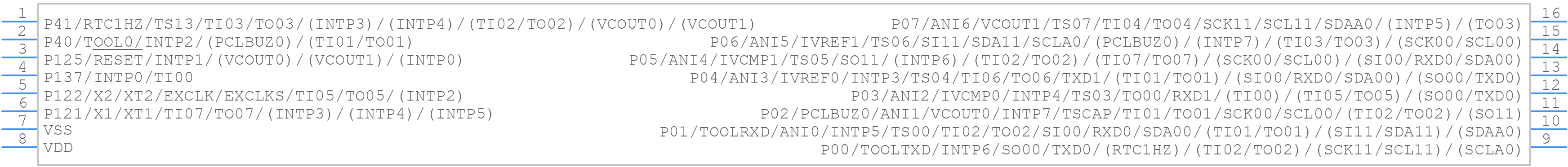 R5F1214AMSP#70 - Renesas Electronics - PCB symbol