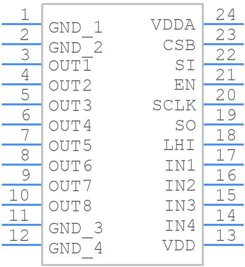 NCV7754DPR2G - onsemi - PCB symbol