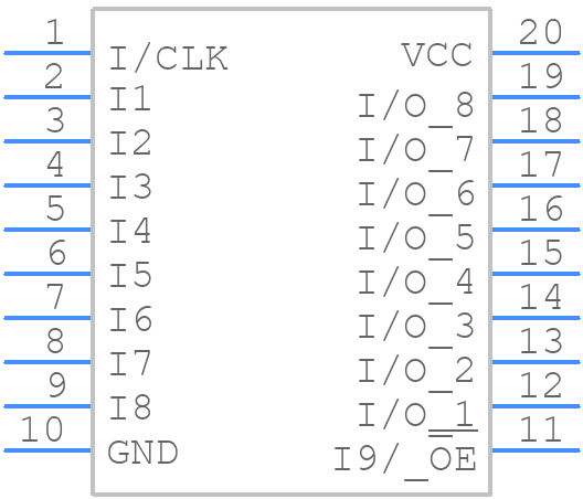 ATF16V8B-10SC - Microchip - PCB symbol