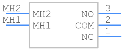 200MSP1T1B2M6QE - E-Switch - PCB symbol