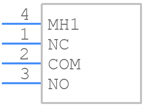 200MSP3T1B6M7RE - E-Switch - PCB symbol