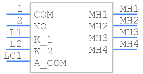 LP6OA1ASRY - E-Switch - PCB symbol