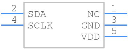 TC74A4-5.0VAT - Microchip - PCB symbol