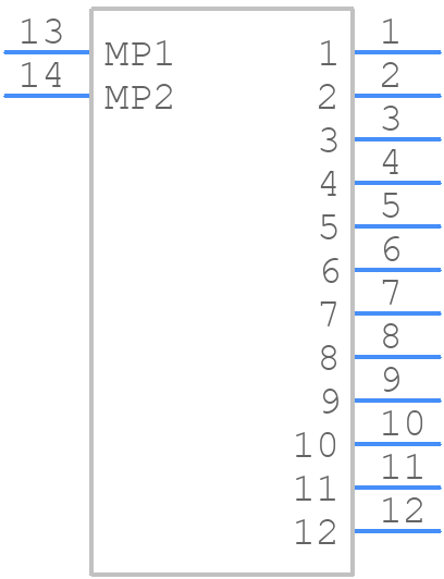 10051922-1210ELF - Amphenol - PCB symbol
