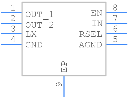 ADPL20502AATA+T - Analog Devices - PCB symbol