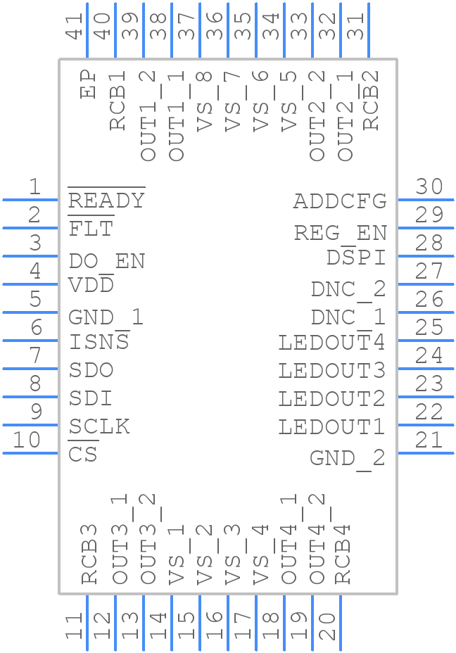 TPS274C65ASHRHAR - Texas Instruments - PCB symbol