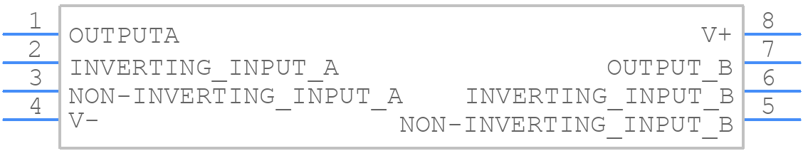 LPC662AMJ/883/NOPB - Texas Instruments - PCB symbol