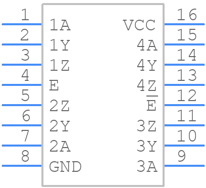 DS96F172MJ/883/NOPB - Texas Instruments - PCB symbol