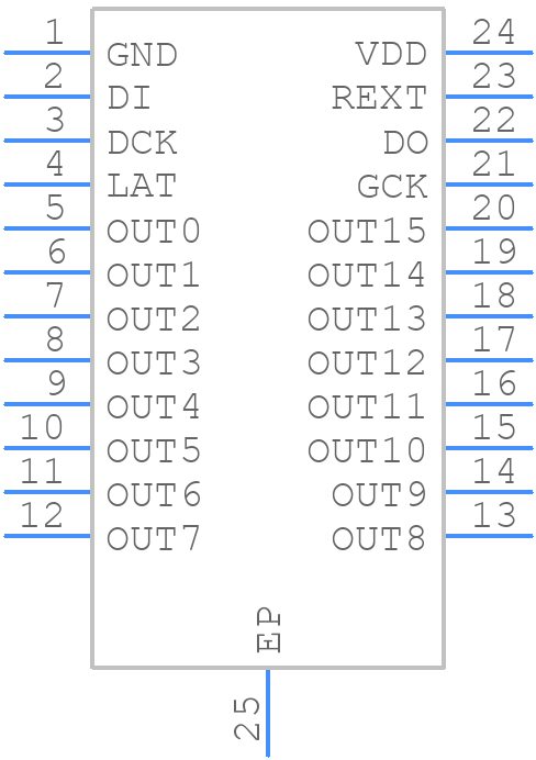 AL58263T24E-13 - Diodes Incorporated - PCB symbol