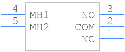 M-N12H1LS - NKK Switches - PCB symbol