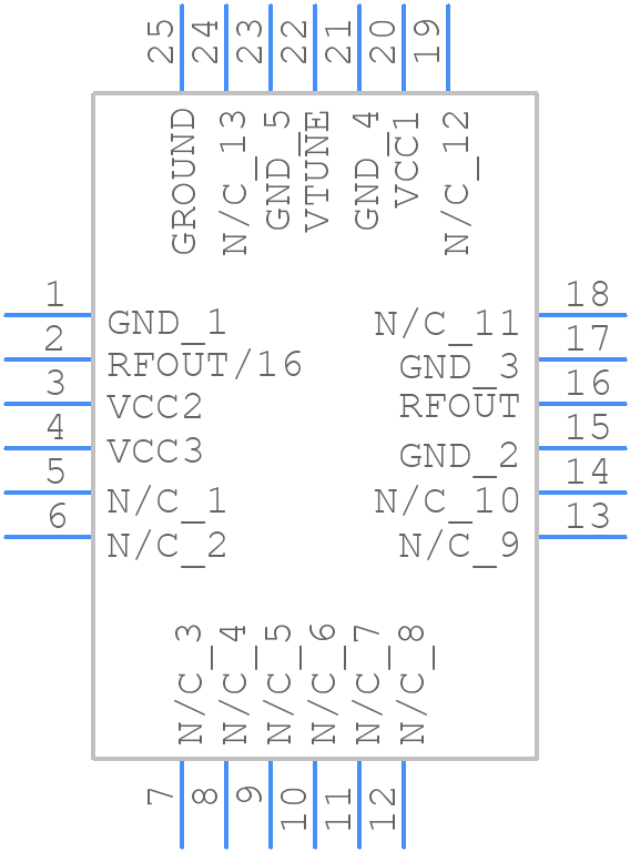 HMC533LP4ETR - Analog Devices - PCB symbol