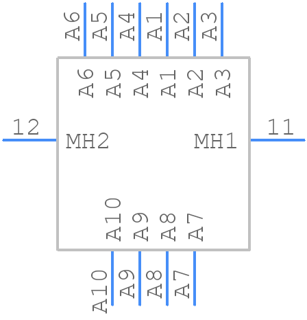 CBD11W1F3000S/AA - Positronic - PCB symbol
