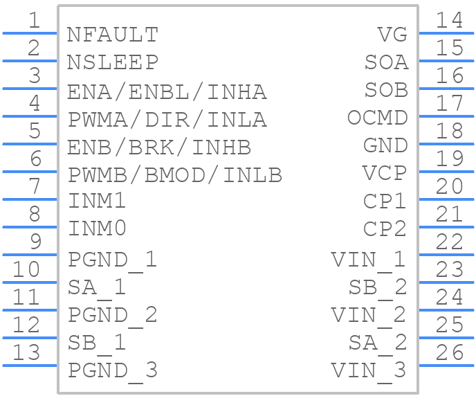 MP6615GQKT-P - Monolithic Power Systems (MPS) - PCB symbol
