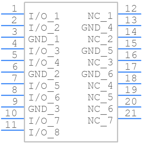 ESDULC3V3PRB-TP - MCC - PCB symbol