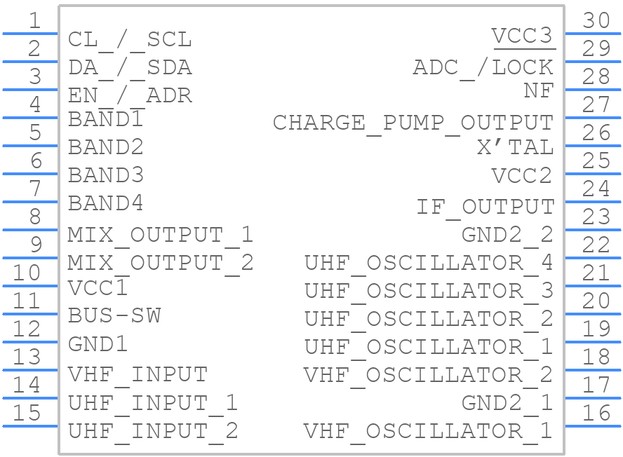 TA1303AFN - America Electronic Components - PCB symbol
