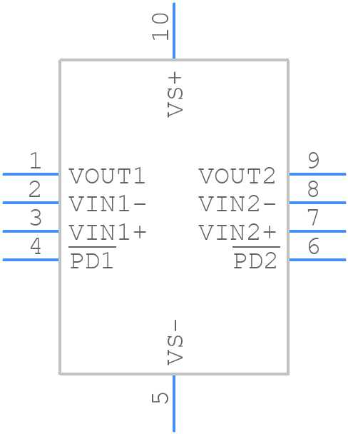 OPA2835IRUNR - Texas Instruments - PCB symbol
