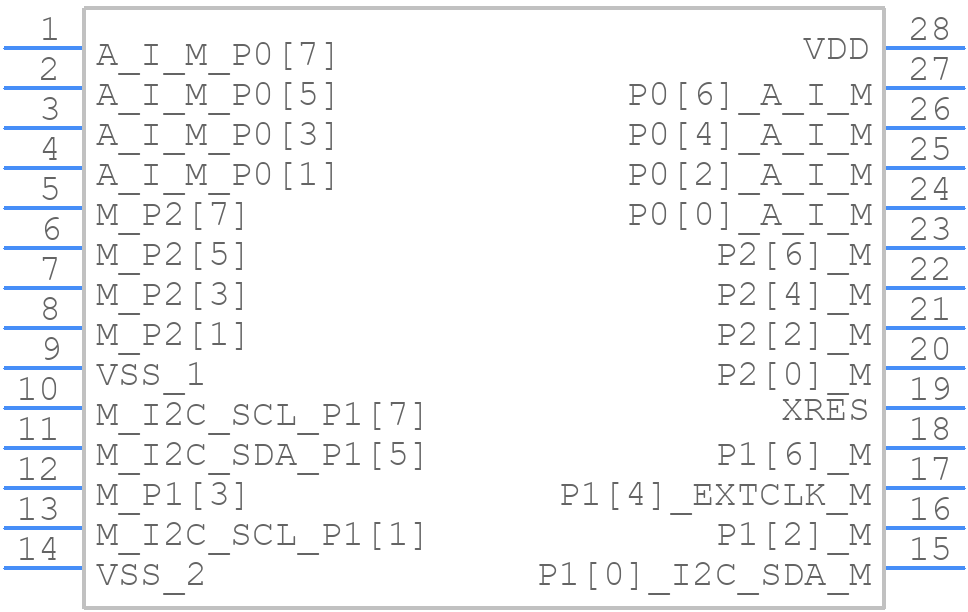 CY7C60323-PVXCT - Infineon - PCB symbol