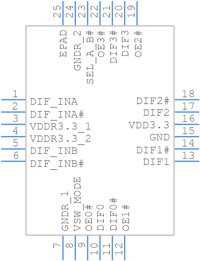 9DML0441AKILFT - Renesas Electronics - PCB symbol