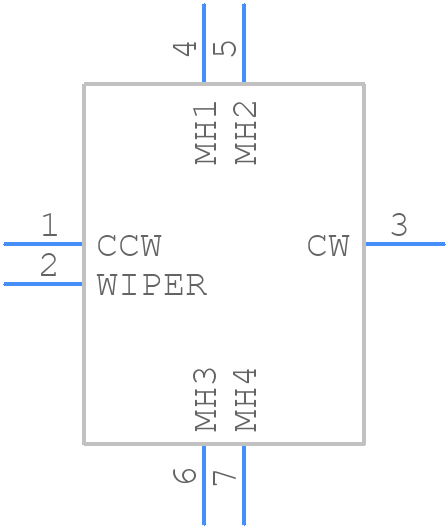 PS30-10PB1AR10K - TT Electronics - PCB symbol