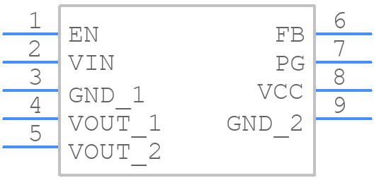 MPM3612GLQ-P - Monolithic Power Systems (MPS) - PCB symbol