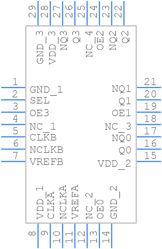 8P34S1204-1NBGI - Renesas Electronics - PCB symbol