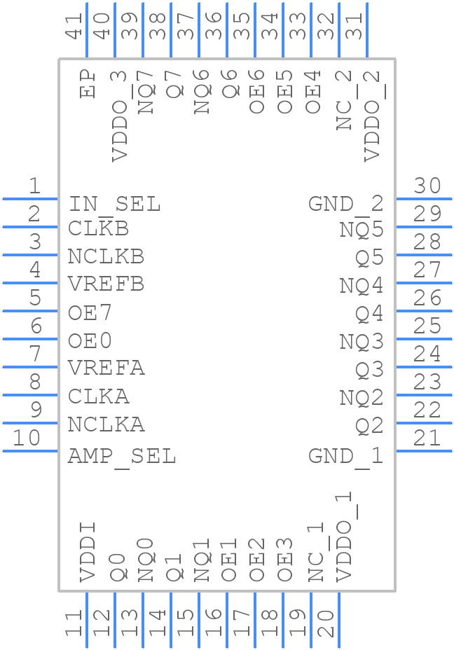 8P34S1208-1NLGI - Renesas Electronics - PCB symbol