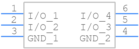 ECMF2-40A100M6Y - STMicroelectronics - PCB symbol