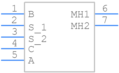 E33-VT630-M01T - ELMA - PCB symbol