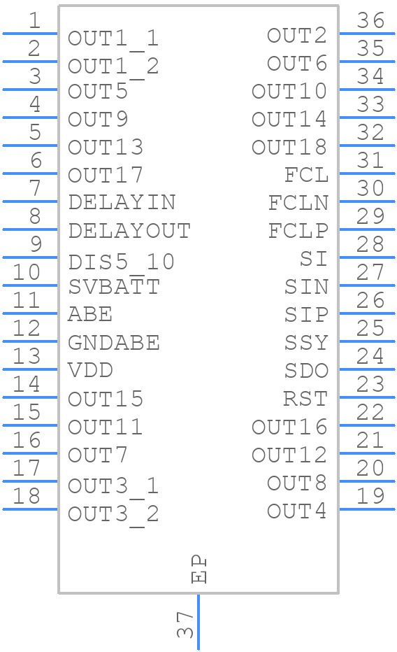 TLE8718SAAUMA4 - Infineon - PCB symbol