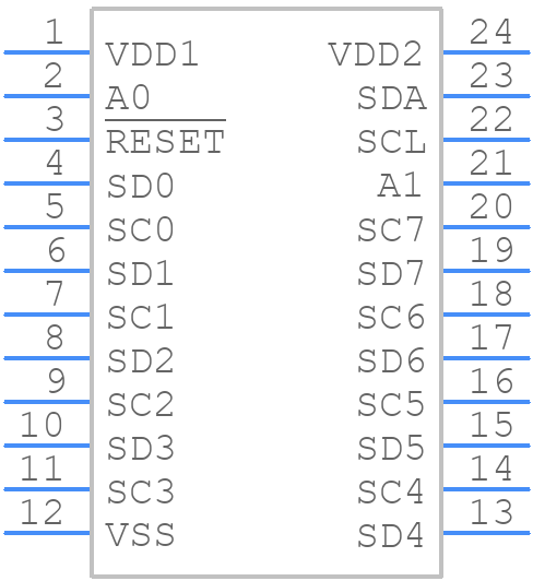 PCA9847PW - NXP - PCB symbol
