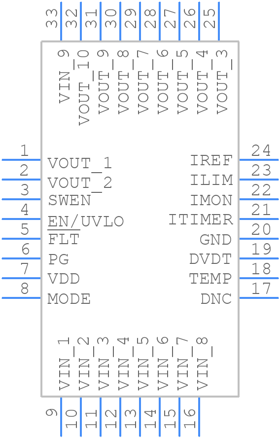 TPS259841RZJR - Texas Instruments - PCB symbol